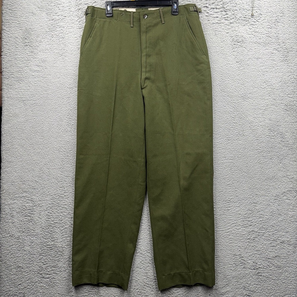 Vintage US Army M-1951 M51 Wool Field Trousers Pants Medium Regular Korean NOS